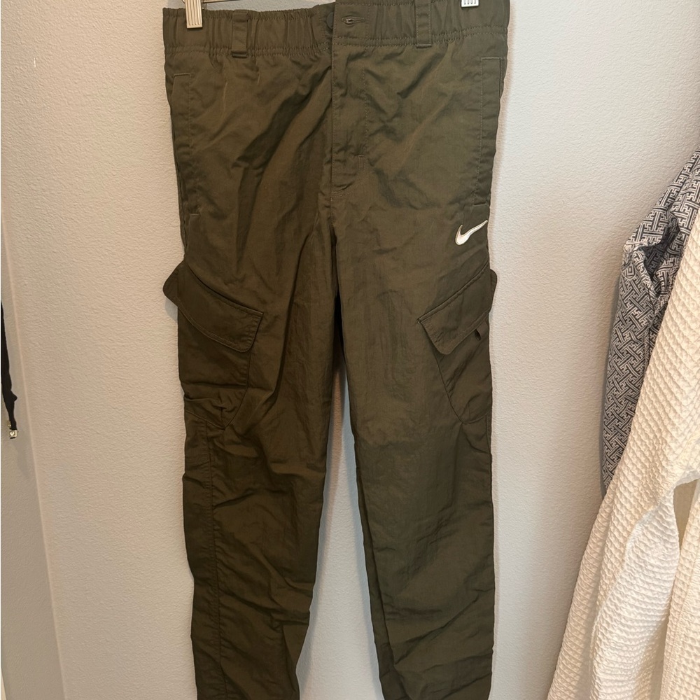 Girls Nike Khaki Green Joggers
